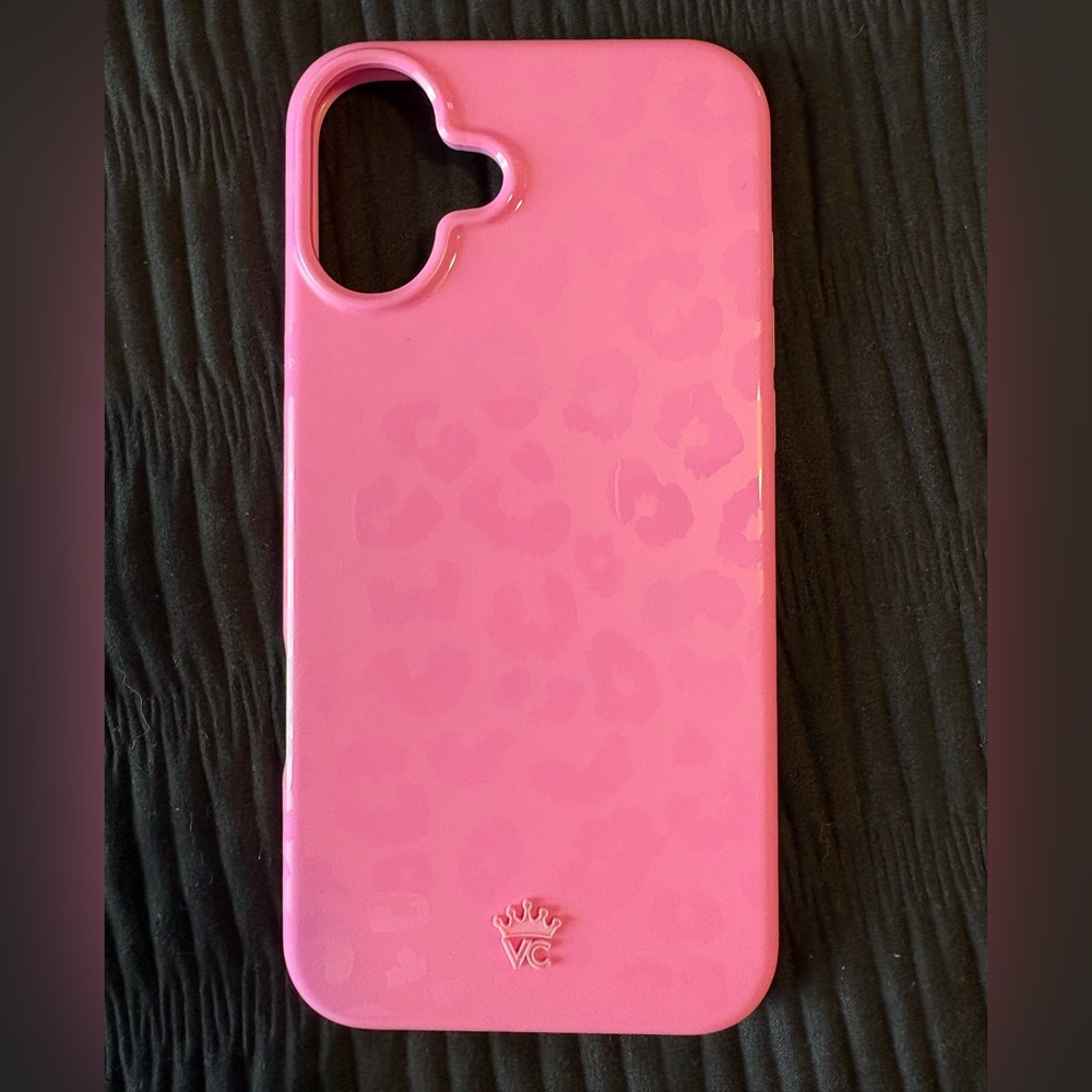 iPhone 16 plus VC leopard print case